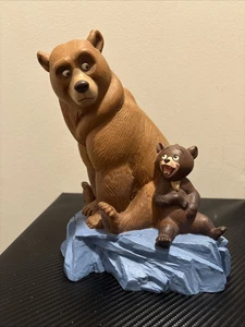Disney Brother Bear Coin Piggy Bank Kenai And Koda Plastic 9” MISSING STOPPER - Picture 1 of 6