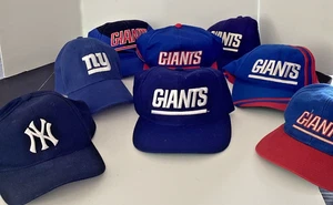 Lot Of  8 Vintage baseball hats New York Giant NY NFL - Picture 1 of 22