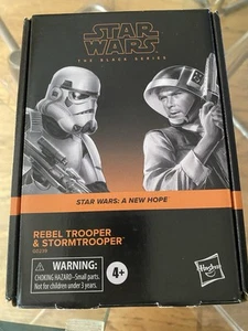 Star Wars Black Series 6” Rebel Trooper And Stormtrooper - Picture 1 of 3