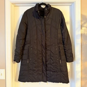 Women’s XL Weatherproof Quilted Long Black Jacket Coat - Picture 1 of 4