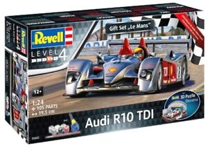 Revell 05682 Audi R10 Tdi " le Mans " Ensemble Cadeau Inc Peintures 1/24 Echelle