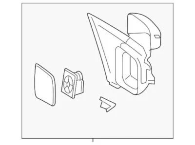 Espejo retrovisor delantero izquierdo puerta freestyle original Ford 2005-2007 6F9Z-17683-C Foto 1 de 2