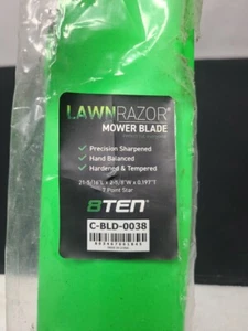 New 8Ten Lawn Razor Mower Blade C-BLD-0038, 21-5/16” x 2-5/8” - Picture 1 of 8