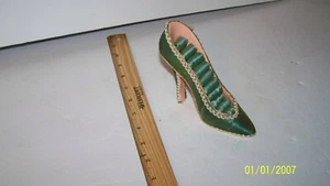 Dress Shoe For Ring Jewelry Holder Organizer High Heel teal - Picture 1 of 4