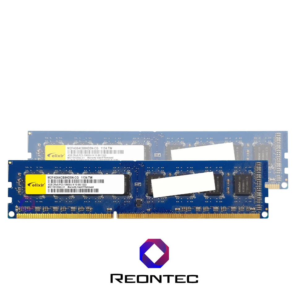 4GB RAM PC Elixir PC3 - 10600U DDR3 M2F4G64CB8HD5N-CG 2Rx8 - Immagine 1 di 1