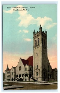 Primera Iglesia Metodista Charleston W. VA West Virginia Postal C2 - Imagen 1 de 2