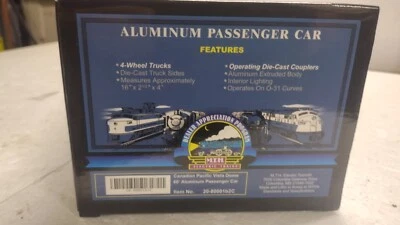 M.T.H. ~ 20-80001b2C  Canadian Pacific Vista Dome 60' aluminum passenger car - Image 1 of 2