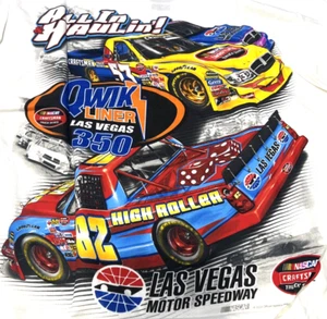 Camisa de camión vintage Nascar Craftsman Las Vegas Qwik Liner 350 2008 (talla mediana) - Imagen 1 de 5