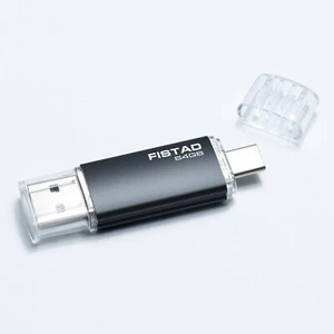CLé USB 64Go 2 en 1 OTG Flash Drive 64Go Pen Drive USB 2.0 Type C Memory Stic... - Afbeelding 1 van 6