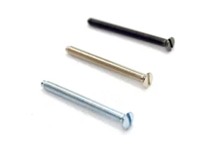 40mm Electrical Screws Bolts Black Chrome Zinc M3.5 for Socket Plugs Switches    - Picture 1 of 6