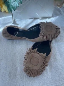 Roger Vivier fringe pilgrim flats shoe size 35.5 us 5.5 (TACO700 - Picture 1 of 6