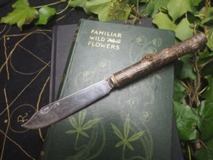 Upcycled Athame with English Hazel Wood Handle, Pagan, Wiccan, Witchcraft - Picture 1 of 7