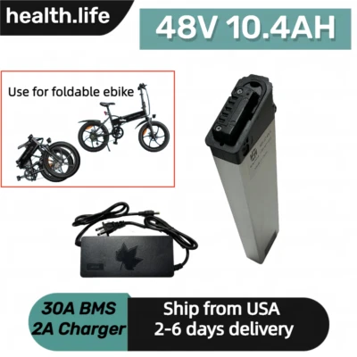 Batería EBIKE de 48V10.4Ah Batería de iones de litio BMS Electric Lectric xp Bicicleta plegable 43cm Foto 1 de 4