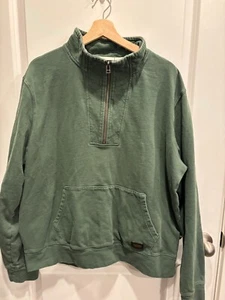 Sudadera REI Co-op Wallace Lake Cuarto Cremallera Para Hombre Verde Talla XL - Imagen 1 de 4