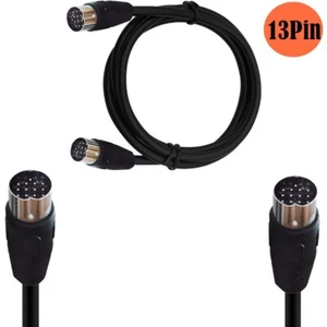 Cable conector de control de señal eléctrica de audio macho de 13 pines MIDI DIN macho a macho - Imagen 1 de 15