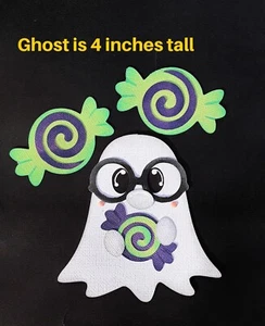 Ghost Cutie con piezas de papel prefabricado CANDY 3D troquelado conjunto HALLOWEEN por Rhonda - Imagen 1 de 1