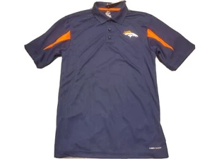 Denver Broncos Dri Fit Polo Majestic Cool Base Navy Small FREE SHIPPING!!! - Picture 1 of 1