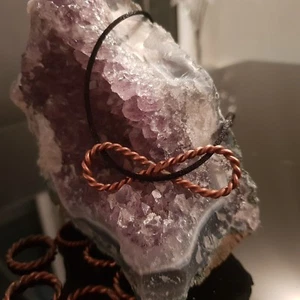 Sacred Cubit Tensor Ring Love Pendant Golden Fire Infinite Heart 1/2 Orgone EMF - Picture 1 of 5