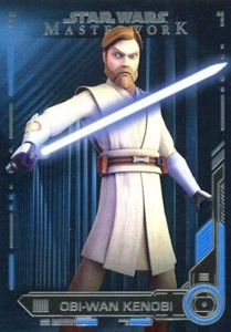 Star Wars Masterwork 2019 Blue Base Card #63 Obi-Wan Kenobi - Picture 1 of 1
