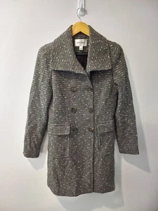 Perri Cutten Peacoat Womens Size S. Light Charcoal Coat Jacket Trench. - Picture 1 of 4