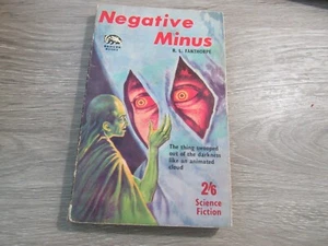 NEGATIV MINUS VON R.L. FANTHORPE SELTENE ABZEICHENBÜCHER UK PULP ERA SF PB - Bild 1 von 3