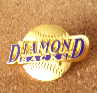 Arizona Diamondbacks name w/ gold ball pin 1998 3D MLB c43488 - Image 1 of 4