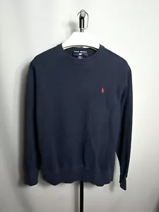 Ralph Lauren Polo Sweatshirt Herren Y2K klein Pony Rundhalsausschnitt marineb... - Bild 1 von 6