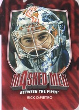 2011-12 Between The Pipes Masked Men IV Ruby Die Cuts #MM-14 Rick DiPietro