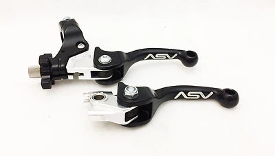 ASV F3 Front Brake Clutch Perch Levers Shorty Black Honda CRF 250R 250RX - Image 1 of 4