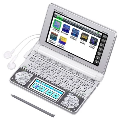 Casio electronic dictionary Data Plus 6 English content rich model XD-N9800WE W - Image 1 of 4