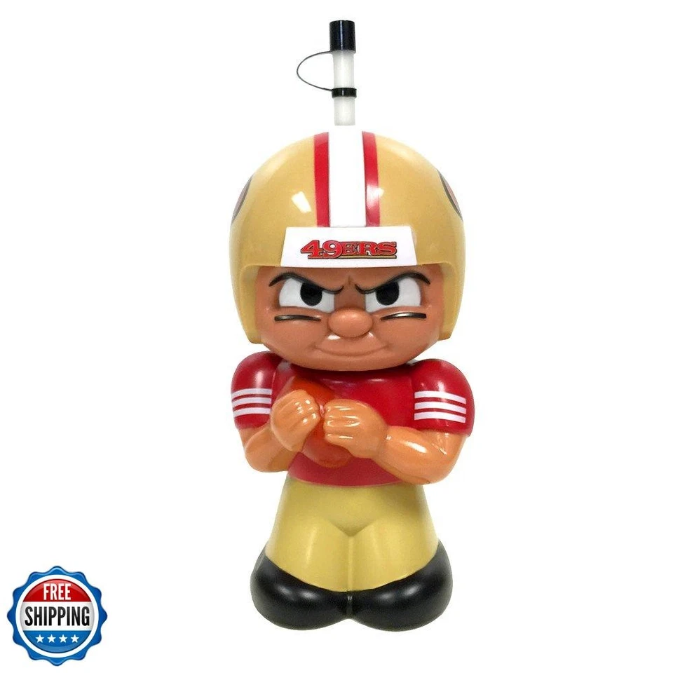Fiesta Animal NFL San Francisco 49ers Big Sip Botella de Agua 3D, 16oz, Rojo Foto 1 de 1