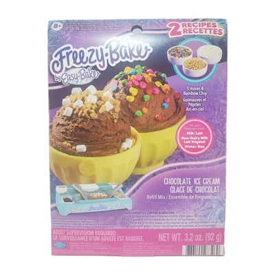 Mezcla de recarga de helado de chocolate Freezy-Bake by Easy-Bake + 3 ingredientes, 3,2 oz Foto 1 de 3