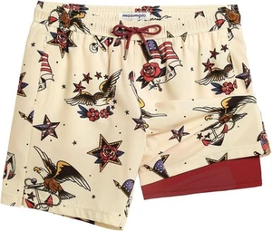 Men's 7" Quick-Dry Swim Trunks w/Compression Liner & Zippered Pockets - Picture 1 of 47