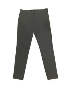 NWOT Ann Taylor gray slim side zip flat front stretch pants 4 - Picture 1 of 4