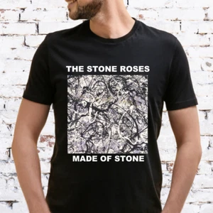 Stone Roses T-Shirt, MADE OF STONE, TOUR, IAN BROWN, Unisex/Ladies Fit - Picture 1 of 4