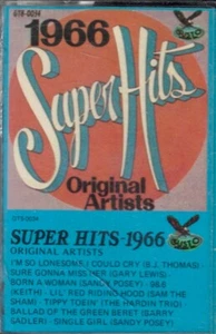 1966 SUPER HITS-ORIGINAL ARTISTS-CASSETTE-GUSTO RECORDS-1978 - Picture 1 of 4