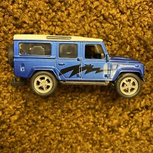 Modellino originale NewRay Land Rover Defender 110 blu e bianco pressofuso 1:43 - Foto 1 di 10
