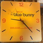 Vtg Wells Blue Bunny Ice Cream Dairy Food Clock