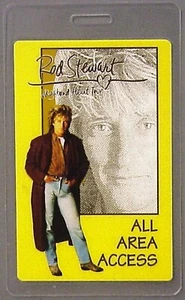 Rod Stewart Backstage Pass laminiertes Vagabundenherz - Zugang für alle Bereiche - Bild 1 von 1