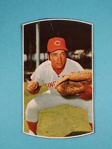 1971 Topps Panel de caja cortada a mano Johnny Bench Cincinnati rojos arrugas pequeñas - Imagen 1 de 9