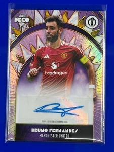 Bruno Fernandes Manchester United Current Stars 05/25 Auto 24/25 Topps Deco UCC - Picture 1 of 3