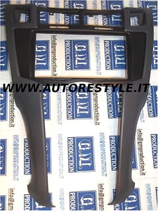 Mascherina autoradio navigatore 2 DIN TOYOTA YARIS 2009 colore NERO OPACO - Picture 1 of 1