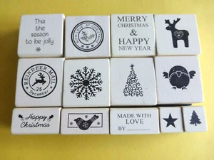 Motivstempel Stempel Weihnachten Basteln Kartengestaltung Motiv & Größenauswahl - Bild 1 von 14