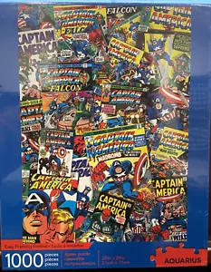 Marvel Captain America Silver Age Comic Covers 1000 Piece Jigsaw Puzzle Sealed - Picture 1 of 1