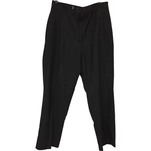 PXR Anzughose für Herren 34 x 30 schwarz Nadelstreifen gerades Bein hoher Bund Arbeitskleidung - Bild 1 von 9