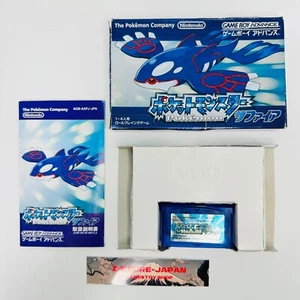 POKEMON Sapphire Pocket Monsters Japan Gameboy Advance Nintendo BOX Pokémon - Picture 1 of 8