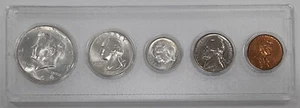 1964-D Uncirculated Year Set w/Silver Half, Quarter, & Dime, 5 Coins Total - Picture 1 of 2
