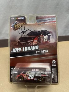 WINNERS CIRCLE - JOEY LOGANO #20 - 1ST WIN -SIGNED - 1/3633 - RARE AUTHENTIC - Picture 1 of 7