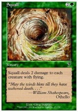 MTG magic cards 1x x1 NM-Mint, English Squall - Foil 7th Edition