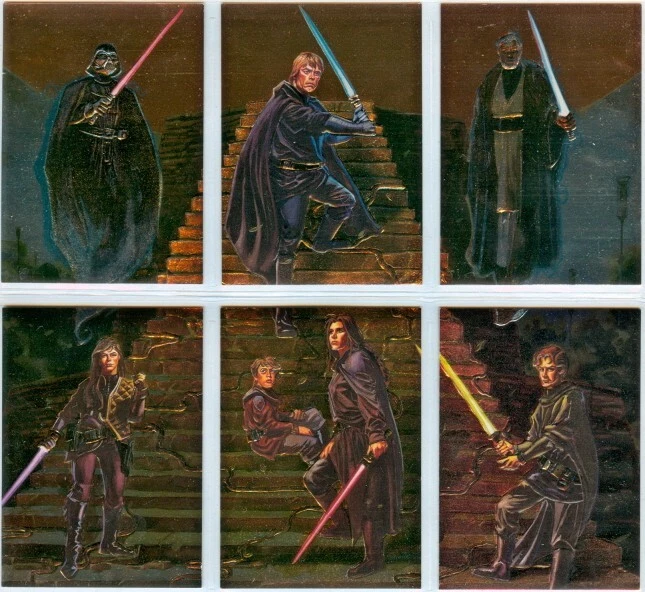 Star Wars Finest: Complete Embossed Set (6) 1996 Topps - Image 1 of 1
